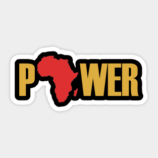 Black History TShirt Africa Continent Print Sticker